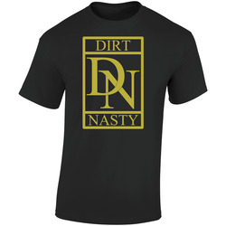 Dirt Nasty Rap Logo  Retro Graphic Unisex Soft Cotton Black T Shirt