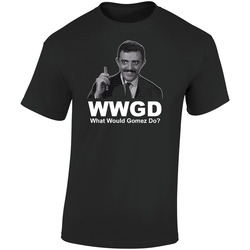 What Would Gomez Do Addams Family  Retro Graphic Unisex Soft Cotton Black T Shirt