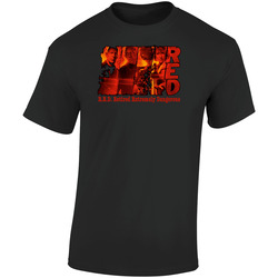 Red Retired Extremely Dangerous  Retro Graphic Unisex Soft Cotton Black T Shirt