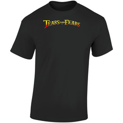 Tears For Fears 80s Alternative Music  Retro Graphic Unisex Soft Cotton Black T Shirt
