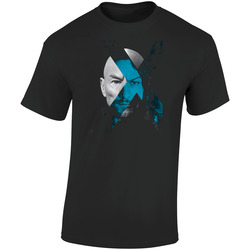 X-men Young Professor Vs Old Professor Faceoff Comic Movie Cool  Retro Graphic Unisex Soft Cotton Black T Shirt