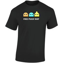 Free Pussy Riot Rock Punk Band Russia Politics  Retro Graphic Unisex Soft Cotton Black T Shirt