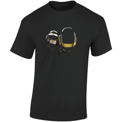 Daft Punk  Retro Graphic Unisex Soft Cotton Black T Shirt