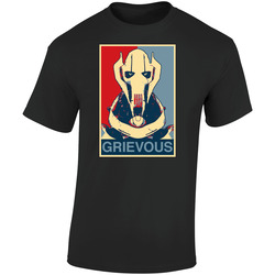 Star Wars General Grievous Movie  Retro Graphic Unisex Soft Cotton Black T Shirt