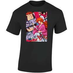Rurouni Kenshin Anime Tv Show  Cool Fan  Retro Graphic Unisex Soft Cotton Black T Shirt