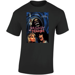 Trilogy Of Terror Cool Vintage 70's Movie  Retro Graphic Unisex Soft Cotton Black T Shirt