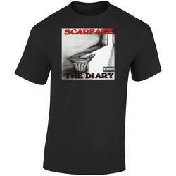 Scarface The Diary 90's Hip Hop Album Cool Retro  Retro Graphic Unisex Soft Cotton Black T Shirt