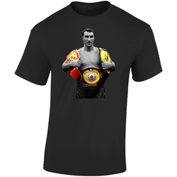 Vitaly Klitschko Ukraine Boxing Brothers Heavyweight Ch  Retro Graphic Unisex Soft Cotton Black T Shirt