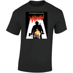 Madman Cult Horror Movie  Retro Graphic Unisex Soft Cotton Black T Shirt