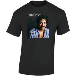 Jim Croce  Retro Graphic Unisex Soft Cotton Black T Shirt