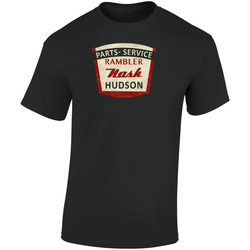 Rambler Nash Parts  Retro Graphic Unisex Soft Cotton Black T Shirt