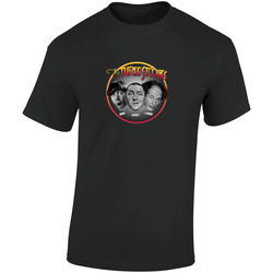 Three Stooges Nostalgia  Retro Graphic Unisex Soft Cotton Black T Shirt