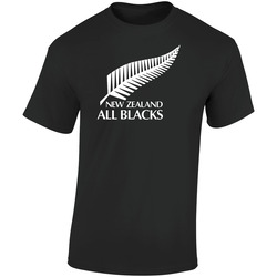New Zealand All Blacks Rugby 2 010615  Retro Graphic Unisex Soft Cotton Black T Shirt