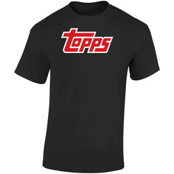Hot Style Apparel Topps Baesball  Retro Graphic Unisex Soft Cotton Black T Shirt