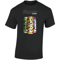 Four Loko Alcohol Beer Fruit Flavor  Retro Graphic Unisex Soft Cotton Black T Shirt