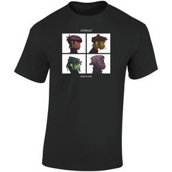 Hot Design Gorillaz  Retro Graphic Unisex Soft Cotton Black T Shirt