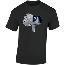 New York Yankees Baseball Playoffs Majestic Thumbs Down  Retro Graphic Unisex Soft Cotton Black T Shirt