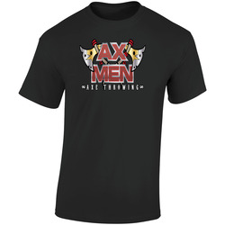 Ax Men Axe Throwing  Retro Graphic Unisex Soft Cotton Black T Shirt