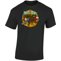 Rick And Morty Marty Lagina Oak Island  Retro Graphic Unisex Soft Cotton Black T Shirt