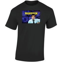 Mannix Retro 60s 70s Popular Cop Show Tv Fan  Retro Graphic Unisex Soft Cotton Black T Shirt