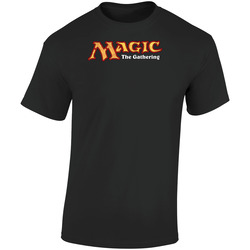 Magic The Gathering Logo Ccg Card Game  Retro Graphic Unisex Soft Cotton Black T Shirt