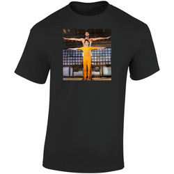 Bruce Lee Kareem Abdul-jabbar Standing 1972  Retro Graphic Unisex Soft Cotton Black T Shirt