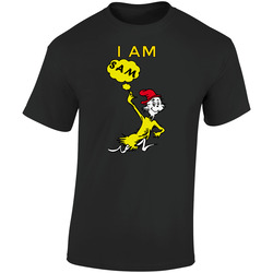 Sam I Am Movie T Shirt Dr. Seuss On The Loose Tee The Cat In The  Retro Graphic Unisex Soft Cotton Black T Shirt