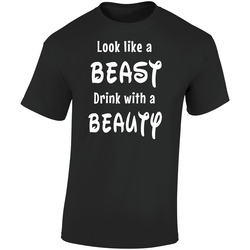 Beast Updated  Retro Graphic Unisex Soft Cotton Black T Shirt