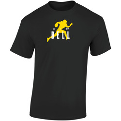 Air Le'veon Bell Pittsburgh Football Player Fan Parody  Retro Graphic Unisex Soft Cotton Black T Shirt