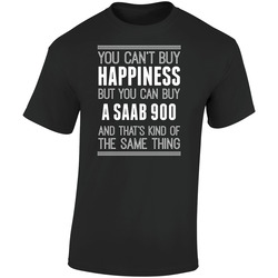 Buy A Saab 900 Happiness Car Lover  Retro Graphic Unisex Soft Cotton Black T Shirt