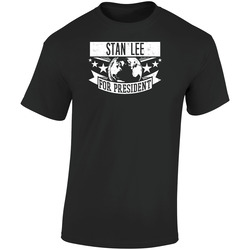 Stan Lee For President Hollywood Walk Of Fame  Retro Graphic Unisex Soft Cotton Black T Shirt