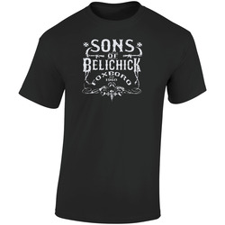 Sons Of Belichick Foxboro Sons Of Anarchy Parody New England Ultimate Best Patriots Pats  Retro Graphic Unisex Soft Cotton Black T Shirt