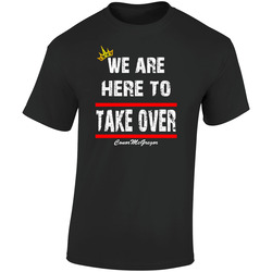 We're Here Conor  Retro Graphic Unisex Soft Cotton Black T Shirt
