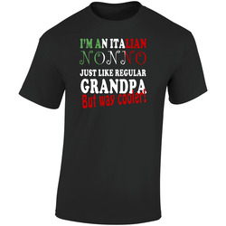 Italian Nonno  Retro Graphic Unisex Soft Cotton Black T Shirt