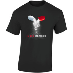 Soca Is My Remedy  Retro Graphic Unisex Soft Cotton Black T Shirt