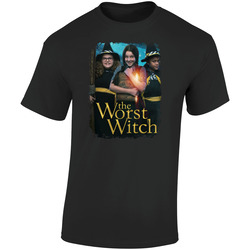 The Worst Witch Scary Kids Movie Halloween  Retro Graphic Unisex Soft Cotton Black T Shirt