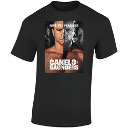 Canelo Vs Saunders Fight  Retro Graphic Unisex Soft Cotton Black T Shirt