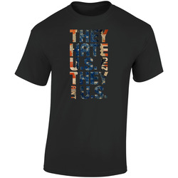 They Hate Us Cuz They Aint Us United States American Flag Grunge Funny  Retro Graphic Unisex Soft Cotton Black T Shirt