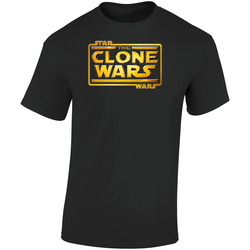 Star Wars The Clone Wars Netflix Original Fan  Retro Graphic Unisex Soft Cotton Black T Shirt