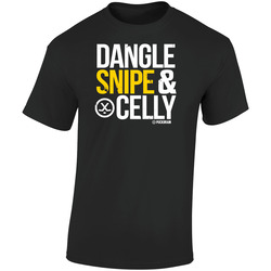 Dangle, Snipe, & Celly  Retro Graphic Unisex Soft Cotton Black T Shirt