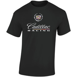 Cadillac  Retro Graphic Unisex Soft Cotton Black T Shirt