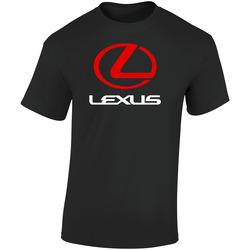 Lexus Car Logo Black  Retro Graphic Unisex Soft Cotton Black T Shirt