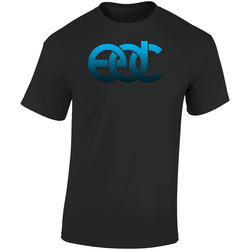 Edc#2-b200  Retro Graphic Unisex Soft Cotton Black T Shirt
