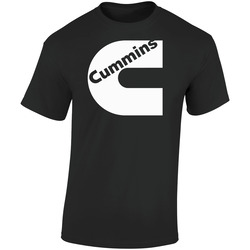 Cummins W  Retro Graphic Unisex Soft Cotton Black T Shirt
