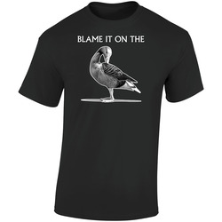 Grey Goose Vodka Blame It On Funny Alcohol  Retro Graphic Unisex Soft Cotton Black T Shirt