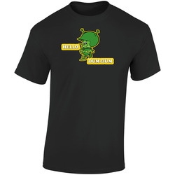 New The Great Gazoo Hello Dum Dum  Retro Graphic Unisex Soft Cotton Black T Shirt