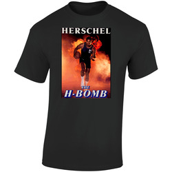 Retro 1980s Herschel Walker H Bomb  Retro Graphic Unisex Soft Cotton Black T Shirt