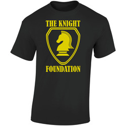 Knight Rider Knight Foundation  Retro Graphic Unisex Soft Cotton Black T Shirt