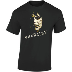 The Exorcist Horror Movie Regan Devil  Retro Graphic Unisex Soft Cotton Black T Shirt