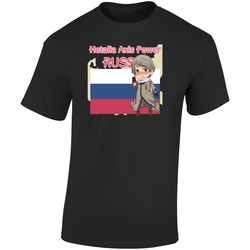 Russia  Retro Graphic Unisex Soft Cotton Black T Shirt